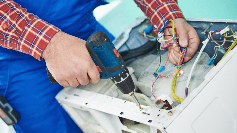 Esenyurt Franke Franke çamaşır makinesi kart tamiri – Su almama arızası orijinal parça ile giderildi. - Teknik servis örneği